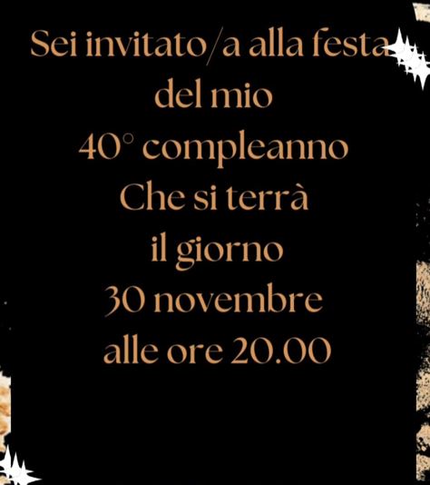 Lista 40°Compleanno Francesca